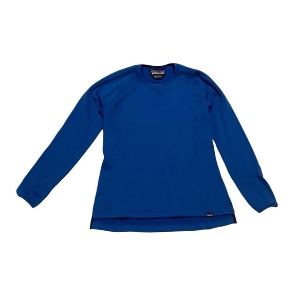 Patagonia Polartec Base Layer Top Sz Medium Blue 3rd Party Logo - Picture 1 of 8